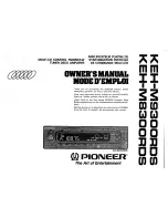 Предварительный просмотр 1 страницы Pioneer KEH-M8300RDS Owner'S Manual