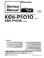 Pioneer KEH-P1010 Service Manual preview