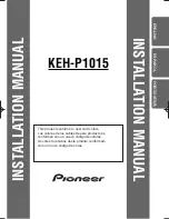 Pioneer KEH-P1015 Installation Manual preview