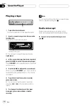 Preview for 12 page of Pioneer KEH-P2030 Operation Manual