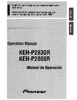 Предварительный просмотр 1 страницы Pioneer KEH-P2800R Operation Manual