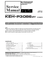 Preview for 2 page of Pioneer KEH-P3086ZY Service Manual