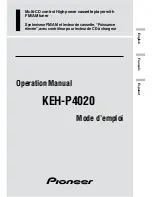 Preview for 1 page of Pioneer KEH-P4020 - Radio / Cassette Player Operation Manual