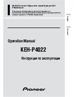 Pioneer KEH-P4022 Operation Manual preview