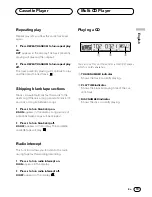 Preview for 11 page of Pioneer KEH-P4025 Operation Manual