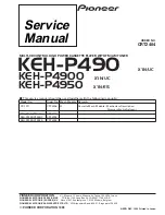 Pioneer KEH-P490 Service Manual preview