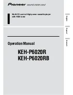 Pioneer KEH-P6020R Operation Manual preview