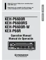 Pioneer KEH-P6600R Operation Manual предпросмотр