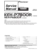 Preview for 1 page of Pioneer KEH-P6800R Service Manual