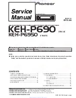 Preview for 1 page of Pioneer KEH-P690 Service Manual