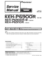 Предварительный просмотр 1 страницы Pioneer KEH-P6900R Service Manual