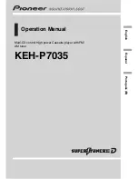 Preview for 1 page of Pioneer KEH-P7035 Operation Manual