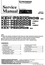 Pioneer KEH-P8200RDS EW Service Manual preview