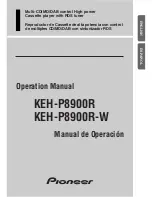 Pioneer KEH-P8900R Operation Manual preview