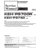 Pioneer KEH-P9700REW Service Manual preview