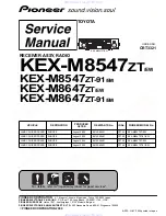 Preview for 1 page of Pioneer KEX-M647ZT/EW Service Manual