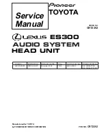 Предварительный просмотр 1 страницы Pioneer KEX-M8186ZT-91/ES Service Manual