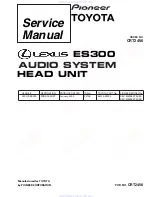 Preview for 2 page of Pioneer KEX-M8196ZT-91/UC Service Manual