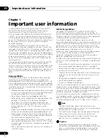 Preview for 6 page of Pioneer KURO PDP-4280XD Operating Instructions Manual