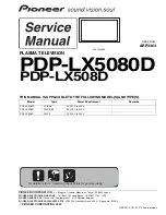 Pioneer KURO PDP-LX508D Service Manual preview