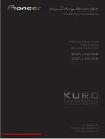 Pioneer Kuro PDP-LX5090 Operating Instructions Manual preview