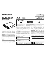Pioneer LaserMemory DVD-305S Operating Instructions Manual preview