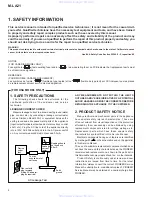 Preview for 2 page of Pioneer M-LA21 Service Manual