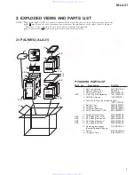 Preview for 3 page of Pioneer M-LA21 Service Manual