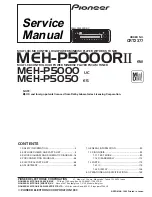 Preview for 1 page of Pioneer MEH-P5000 Service Manual