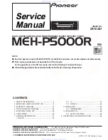 Preview for 1 page of Pioneer MEH-P5000R Service Manual