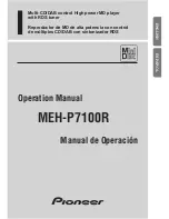 Preview for 1 page of Pioneer MEH-P7100R Operation Manual