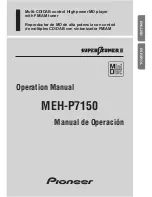 Pioneer MEH-P7150 Operation Manual preview