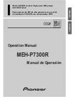 Pioneer MEH-P7300R Operation Manual preview