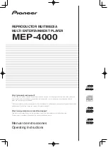 Preview for 1 page of Pioneer MEP-4000 Operating Instructions Manual