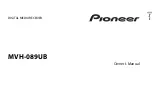 Pioneer MVH-089UB Owner'S Manual preview