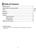 Preview for 2 page of Pioneer MVH-130DAB Operation Manual