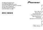 Pioneer MVH-1400UB Owner'S Manual preview