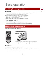 Preview for 13 page of Pioneer MVH-2300NEX Operation Manual