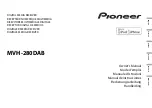 Предварительный просмотр 1 страницы Pioneer MVH-280DAB Owner'S Manual