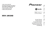 Предварительный просмотр 1 страницы Pioneer MVH-290DAB Owner'S Manual