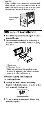 Предварительный просмотр 7 страницы Pioneer MVH-330DAB Quick Start Manual