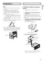 Предварительный просмотр 7 страницы Pioneer MVH-7300 Installation Manual