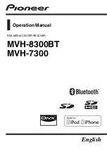 Предварительный просмотр 1 страницы Pioneer MVH-7300 Operation Manual