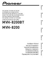 Preview for 1 page of Pioneer MVH-8200 Installation Manual