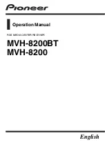 Pioneer MVH-8200 Operation Manual preview