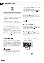 Preview for 6 page of Pioneer MVH-8200 Operation Manual