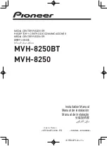 Preview for 1 page of Pioneer MVH-8250 Installation Manual