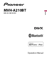 Pioneer MVH-A210BT Operation Manual предпросмотр