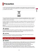 Preview for 3 page of Pioneer MVH-A210BT Operation Manual