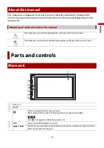 Preview for 7 page of Pioneer MVH-A210BT Operation Manual